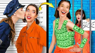 Rich Jail VS Poor Jail! Funny Rich VS Broke Situations In Prison & DIY Crafts by Crafty Panda Bubbly