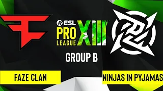 CS:GO - Ninjas in Pyjamas vs. FaZe Clan [Overpass] Map 1 - ESL Pro League Season 13 - Group B