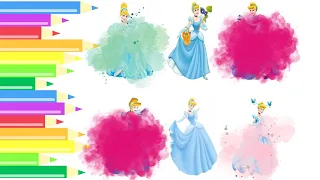 SepidColor Presents: Unique Cinderella Coloring Pages in Various Poses!🖌️