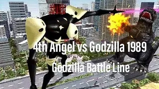 4th Angel vs Godzilla 1989 - Godzilla Battle Line