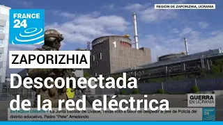 La central nuclear de Zaporizhia "totalmente desconectada" según el operador ucraniano