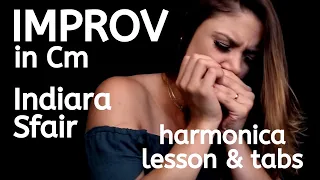 Harmonica lesson & free tabs: Improvisation in Cm - Indiara Sfair
