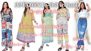 Amazon Sale haul || Co ord sets , Dresses , tops for festive season , college , office ||