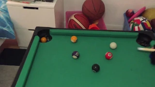 Father vs son in mini pool