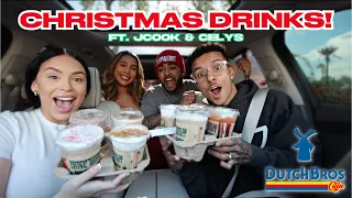 TRYING OUR SUBSCRIBERS FAVORITE CHRISTMAS DRINKS W/ JCOOK & CELYS!!