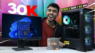30,000/- Rs Super AMD PC Build!⚡Best for Gaming & Editing 🪛Live Test Perfect for Student or Gamers