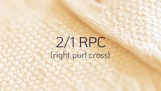 2/1 RPC (right purl cross)