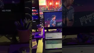 Charlie Puth rehearsing for AMA's 2022 with Stevie Wonder