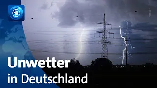 Deutscher Wetterdienst warnt weiter vor Hagel, Sturm und Starkregen