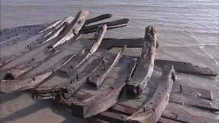 Shipwreck revealed onshore beach could be 1880s schooner