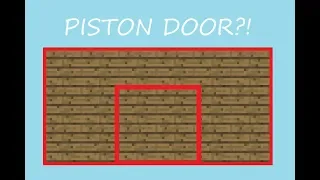 [Tutorial] Minecraft: Easy 2x2 Flush Piston Door