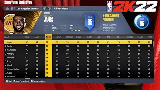 NBA 2K22 Roster/Ratings - NBA/Legends/WNBA/All-Time Teams/Free Agents | All Players!