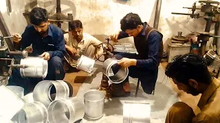 Amazing Process of Making Quality Large Milk Pans || How Its Made