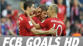 HD | Bayern Munich Strikers Top Goals * Lewandowski * Muller * Ribery * Robben
