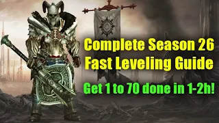 Complete Season 26 Fast Leveling Guide - ALL CLASSES & STRATEGIES (with Cheat Sheet)