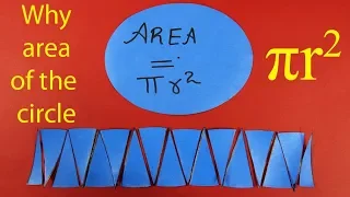 Why area of the circle is πr2? | English