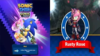 Sonic Dash - Rusty Rose New Character Unlocked - All 60 Characters Unlocked Android Gameplay 3D