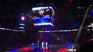 Columbus Blue Jackets 2017-18 Opening Night -- Player Introductions