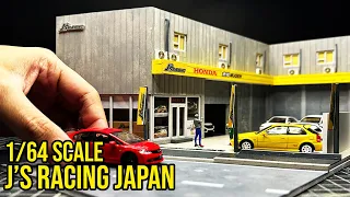 Building a J’s Racing Japan Diorama in 1/64 scale