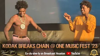 KODAK BLACK 1ST SHOW Since VIRAL DRINK CHAMPS Interview DONALD TRUMP, 6IX9INE @ ONE Music Fest 2023