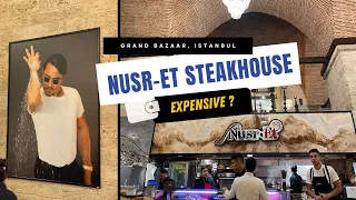 Trying Salt Bae Nusr-Et Steakhouse Grand Bazaar Istanbul For The First Time