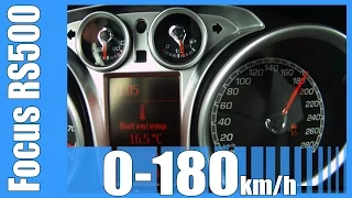 350 HP Ford Focus RS500 0-180 km/h FAST! Acceleration Test Beschleunigung Autobahn