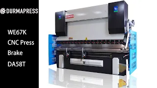 Durmapress 160Tx4000 CNC Hydraulic Press Brake | DELEM DA58T CNC Control with Auto Crowning