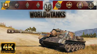 SU-100 - Steppes map - 9 kills - 4,5k damage World of Tanks replay 4K