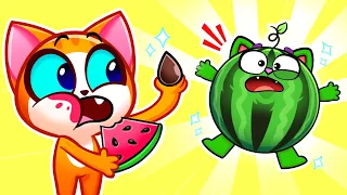 Don't Play With Food!🍉Healthy Eating Habiths For Kids❤️Toddler Cartoon by Purr-Purr Stories