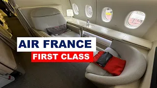 AIR FRANCE LA PREMIERE First Class Paris to New York JFK  Boeing 777 300er AF004