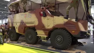 Nexter TITUS Tactical Infantry Transport and Utility System 6x6 armoured vehicle DSEI 2013