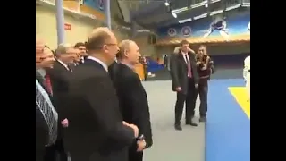 Amazing Russian president Putin shows little boy Karate skills 👏👌👍😉