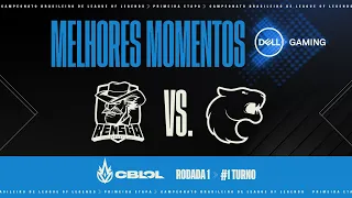 CBLOL 2021: 1ª Etapa - Fase de Pontos | Melhores Momentos (RNS) x (FUR) (1º Turno) - by Dell Gaming