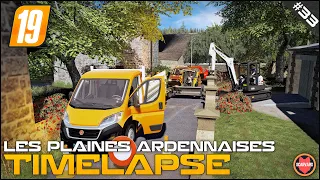 🇫🇷  Gardening, Excavating Dirt, Cutting Grass - Pugblic Works ⭐ FS19 Les Plaines Ardennaises V2