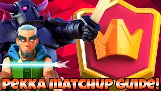 7500 TROPHIES PEKKA BRIDGE SPAM MATCHUP GUIDE CLASH ROYALE