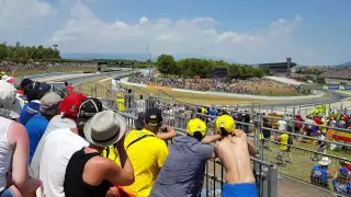 Valentino Rossi last two laps Catalunya 2016