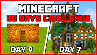 Minecraft: 30 Day Building Challenge – Week 1