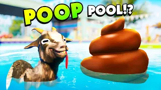 Goat Makes a POOP POOL to Get Revenge On the Town in Goat Simulator 3