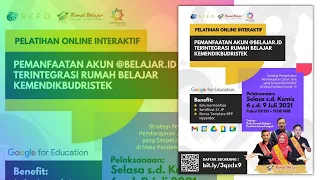 Pemanfaatan Akun Belajar.id Bersama Duta Rumah Belajar Jateng | Sesi 1