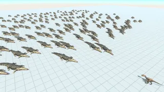 Swarm of 200 Saltwater Crocodile vs ALL TEAMs Animal Revolt Battle Simulator