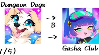 •[Dungeon Dogs в Gacha Club ||| Чит. Опис! ||| (1/5)]•