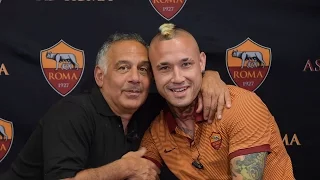 Radja Nainggolan interviews AS Roma president Jim Pallotta