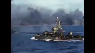 The naval bombardment of Iwo Jima  February, 1945