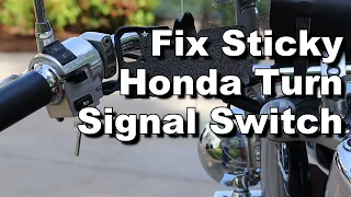 Fix Sticky Turn Signal on Honda Motorcycle