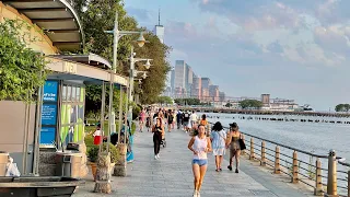 WALKING NYC on a Busy Evening at Hudson River Park (July 28, 2021)