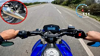 TOP SPEED YAMAHA FAZER 250 2021 COM ESCAPE ESPORTIVO/DEU DIFERENÇA NA VELOCIDADE FINAL?FZ-25