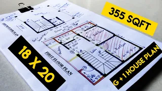 18 x 20 small house plan II 18 X 20 GHAR KA NAKSHA II 18 X 20 HOUSE DESIGN