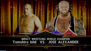 Impact Wrestling Under Siege 2022 Josh Alexander vs Tomohiro Ishii for the Impact World Championship