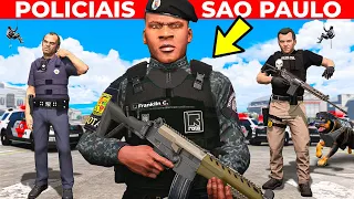 FRANKLIN, MICHAEL E TREVOR SÃO POLICIAIS DE SÃO PAULO NO GTA 5