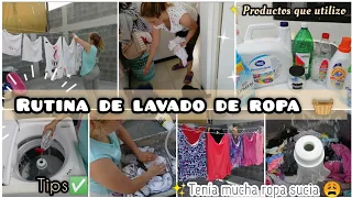 Día de lavanderia🧺|Rutina de lavado de ropa 👕|Productos que utilizo✅ #limpieza #amadecasa #motivate